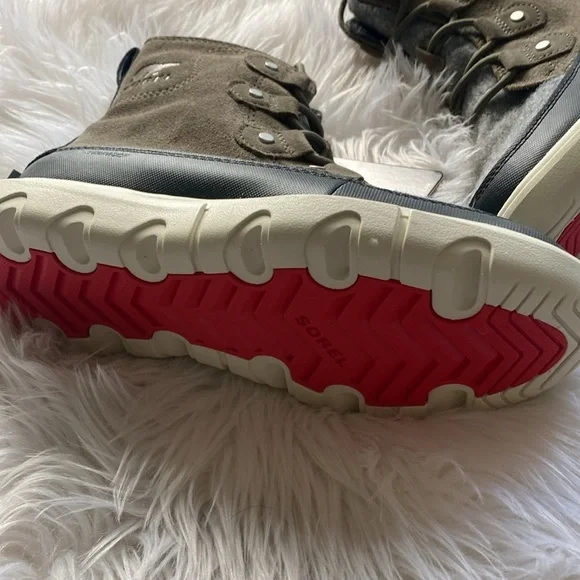 ❄️SOREL Explorer II Joan Felt WP Green white black red Women’s 6 - Picture 6 of 17